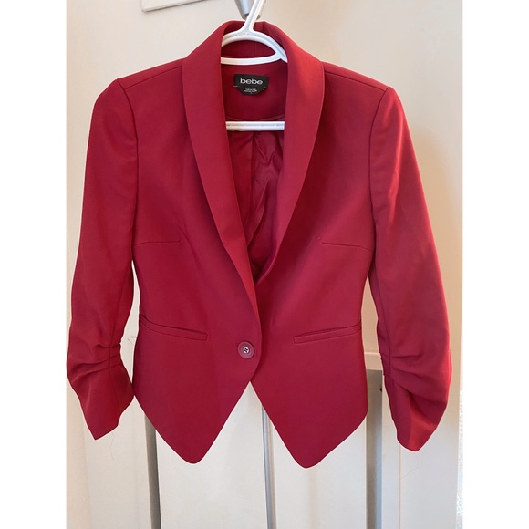 Bebe fitted red blazer - Picture 4 of 5